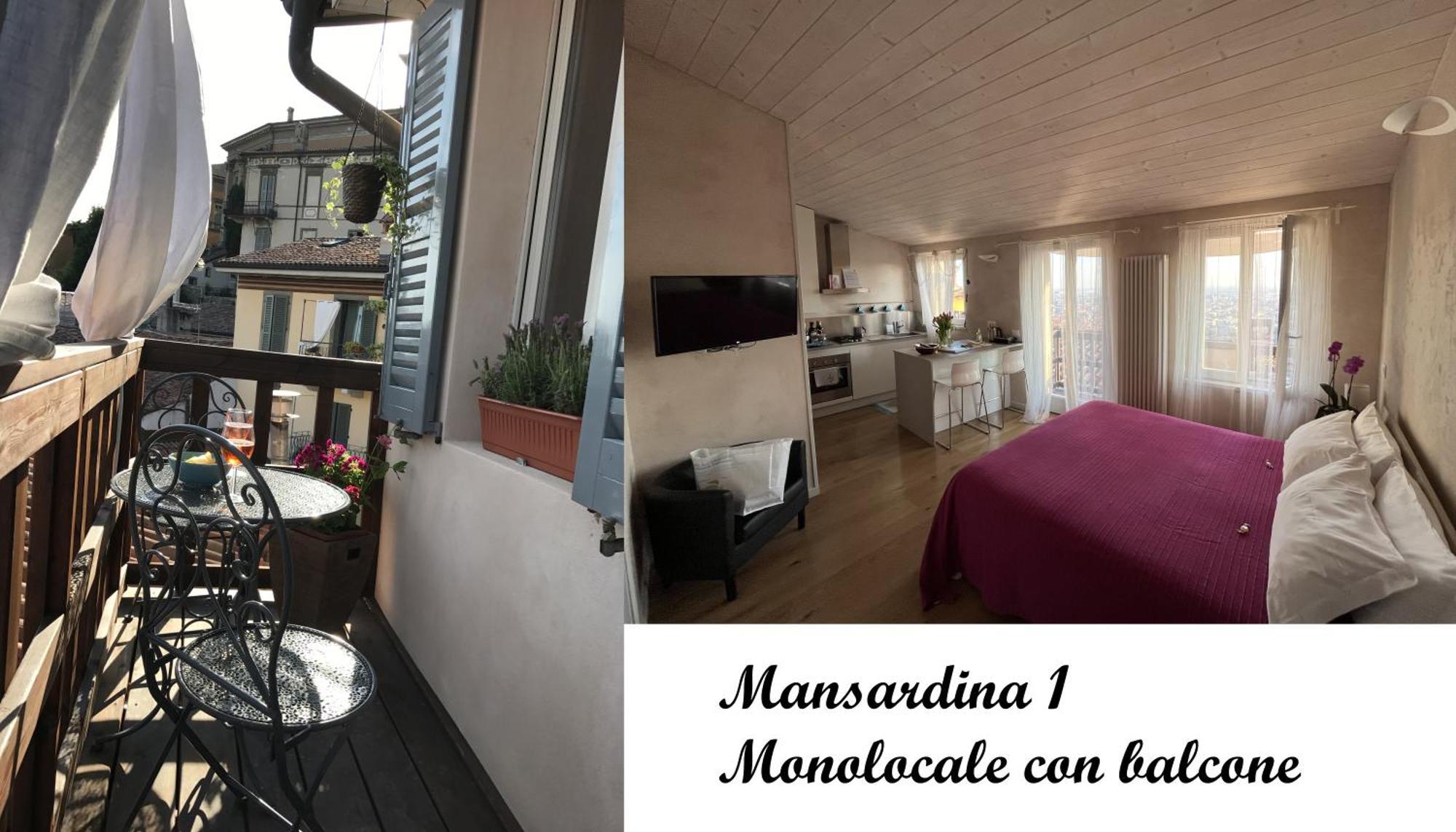 Livinn Bergamo La Mansardina1 E La Mansardina2 Bagian luar foto